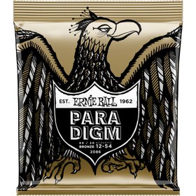Resim Ernie Ball 2086 Paradigm Medium Light 80/20 Bronze Akustik Gitar Teli (12-54) 