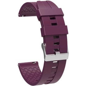 Resim Teknodur Galaxy Uyumlu Watch 42mm Krd-23 20mm Uyumlu Kordon-mürdüm 