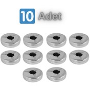 Resim Genel Markalar 10 Adet Metal Havuzlu Küllük 0.50 mm 430 kalite 