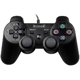Resim Kontorland PS-3001 PC X-Input D-Input Kablolu PS3 Oyun Kolu 