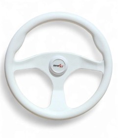 Resim Sealux Marine Tekne Dümen Simidi Beyaz Çap 35cm 