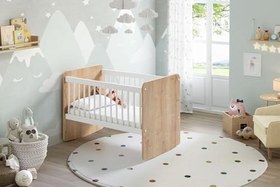 Resim Bw1011 - Pratik Sallanır Mini Bebek Beşik 50x90 Ahşap 