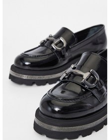 Resim Valmenti Kadın Siyah Rugan Deri Loafer Ayakkabı 33 77501 Bn Ayk Sk23/24 Siyah 