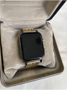 Resim Leerybee Gold Siyah Çelik Led Vintage Unisex Kol Saati 