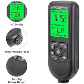Resim Hw-300pro Araba Boyası Film Otomatik Kalınlık Ölçer 0-2000um Fe & Nfe Kaplama Kalınlık Test Cihazı M 