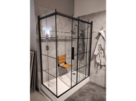 Resim Wower Siyah Katlanır Ahşap Oturak 