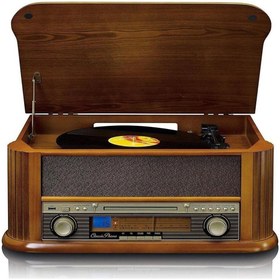 Resim Lenco TCD-2550 Retro USBli Radyolu CD Çalarlı Kasetli Pikap 