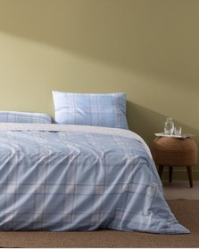 Resim Madame Coco Blanch King Size %100 Pamuk Ranforce Baskılı Nevresim Takımı - Mavi MAVI 