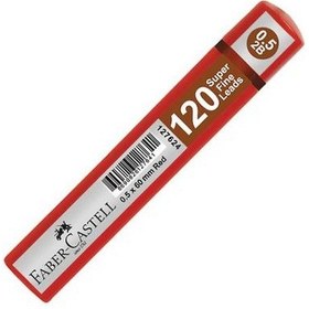 Resim FABER CASTELL 120 Lİ UÇ 0.5 TÜP 127723 KIRMIZI 