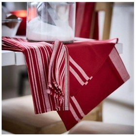 Resim Ikea Vınterfınt Kurulama Bezi, Karışık Desenler-kırmızı/beyaz, 50x70 Cm, 2 Adet Kırmızı - Beyaz 