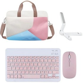 Resim Samsung S9+s9 Plus Uyumlu Çanta+pembe Bt Klavye+mouse+stand Al4233 