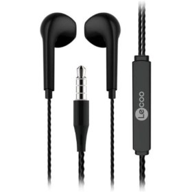 Resim Lecoo EH104 Kablolu 3.5mm Jacklı Kulak İçi Mikrofonlu Kulaklık Siyah 