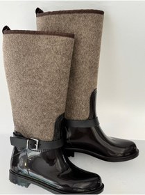 Resim selinnce kadın önü parlak çizme 