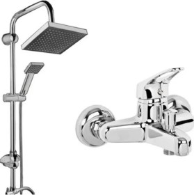 Resim Arçe Mix Banyo Bataryası Robot Yağmurlama Tepe Duş Seti 2 Li 