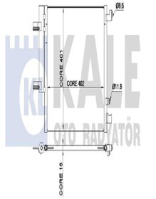 Resim KALE 342515 Klima Radyatoru Kondenser (chevrolet Spark 1.0-1.2 10- ) 95326120 (WK856734) 