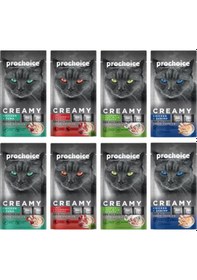 Resim Creamy Sıvı Kedi Ödül Maması 8'li Karma Set 