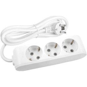 Resim Avarson 3'lü Üçlü Priz Topraklı Kablolu 3x1,5 Ttr 7 Yedi Metre 