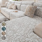 Resim 1 adet Pastoral Stil Koltuk Şapkası, Çeşitli Renklerde, 4 Mevsim Kullanımı İçin Uygun, Evrensel Anti-Kedi Çizik Tüm İçeren Yaz Koltuk Şapkası Kapağı, Koltuğu Korur 