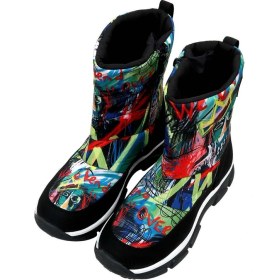 Resim Dogo Kadın Vegan Çok Renkli Kar Botu - The Weekend Is Over Tasarım 