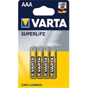 Resim Varta AAA Superlife Çinko Carbon İnce Kalem Pil Tekli 