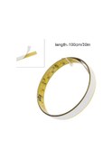 Resim 300 Cm-kendinden Yapışkanlı Ölçüm Bandı Çelik Tezgah Cetveli Çift Ölçekli Mm İnç Ağaç İşleme Çizim Tablosu İçin Sol Sağ Okuma 