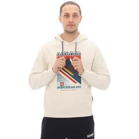 Resim Napapijri B-Portalet H Erkek Sweatshirt Beyaz 
