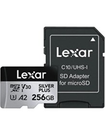 Resim 256GB Yüksek Performanslı Silver Plus Microsdxc Uhs-I 205MB/S Okuma 150MB/S Yazma Hafıza Kartı 