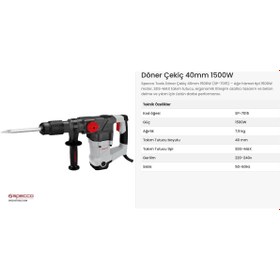 Resim Specco Kırıcı Delici 1500w 10 J 7,5kg Sp7015 