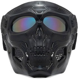 Resim Motosiklet Gözlükleri Çıkarılabilir Motosiklet Maskesi Toz Korumaları Gözlükler Rüzgar Geçirmez Yüz Maskesi Çizilmez Gözlük Dayanıklırenkli 