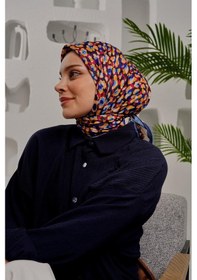 Resim Afvente Benekli Desen Renkli Soft Pamuk Eşarp 