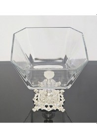 Resim Atabey Home Döküm Gümüş Ayaklı Salata Kasesi Lav Krn299 