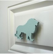 Resim Pomerol Mavi Aslan Dolap Kulpu - Çocuk Odası, Mutfak Ve Banyo İçin Eğlenceli Ve Dayanıklı Mobilya Kulp 