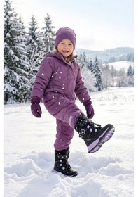 Resim Ndrops Yseyl014 Kız Çocuk Kar Botu Siyah - Lila Siyah - Lila 