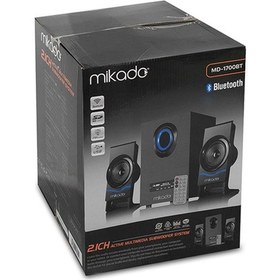 Resim Mikado MD-1700BT Usb SD Kart FM Bluetooth 2.1 Ses Sistemi 
