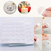 Resim 400 adet Isıya Dayanıklı Mum Işığının Yapışkanlı Etiketleri - Güçlü Yapışkan, Çift Taraflı, Güvenli ve Temiz DIY Mum Yapımı için Kolay Uygulanabilir, Mum Yapımı Malzemeleri 