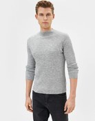 Resim Yarım Balıkçı Yaka Kazak Slim Fit Triko Uzun Kollu 