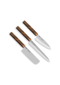 Resim Pirge Titan East Uzak Doğu Mutfak Bıçak Seti Siyah 