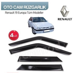 Resim Renault 19 Europa Tüm Modeller 4Lü Cam Rüzgarlık 