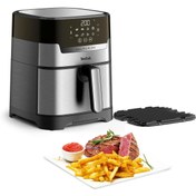 Resim TEFAL Classic Fritöz Airfryer 4,2 Litre Kapasite Hava ile Kızartma & Izgara Döküm Izgara 