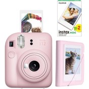 Resim Fujifilm Instax Mini 12 Pembe Fotoğraf Makinesi 20'li Film ve Mini Albüm Seti 