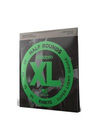 Resim D'addario Enr70 Xl Half Rounds Bas Gitar Tel Seti - 45-100 Regular Light Profesyonel Paslanmaz Çelik Üzerine Taşlanmış Pürüzsüz Yüzey, Sıcak Tonlar Ve Parmak Gürültüsünü Azaltan Yapı 