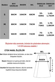 Resim Madmext Taş Rengi Süet Uzun Etek Mg2549 