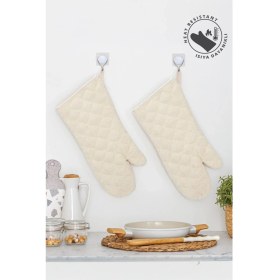 Resim Elma Shop Fırın Eldiveni Isıya Dalı Termo Astarlı Lüx Fırın Eldiveni 