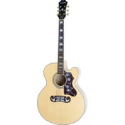 Resim Epiphone EJ-200 CE Gold Elektro Akustik Gitar (Natural) 