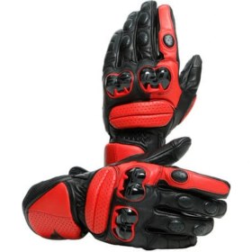 Resim Dainese Impeto Black Lava Red Deri Eldiven 