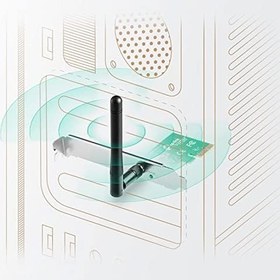 Resim TP-Link TL-WN781ND, 150Mbps Kablosuz PCI Express Adaptör 