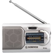 Resim SONIVOX VS-R3 GÜMÜŞ RENK CEP TİPİ ANALOG FM RADYO 