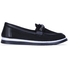 Resim Scarletta S9 Triko Günlük Kadın Babet Ayakkabı Siyah 