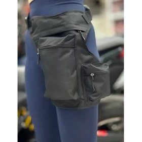 Resim Su Geçirmez Motosiklet Bacak Çantası 3 Gözlü Motorcu Çantası 