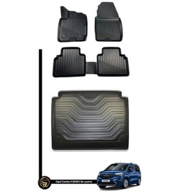 Resim Opel Combo E 2019-2024 3d Havuzlu Paspas +bagaj Havuzu Kauçuk Set Nova 